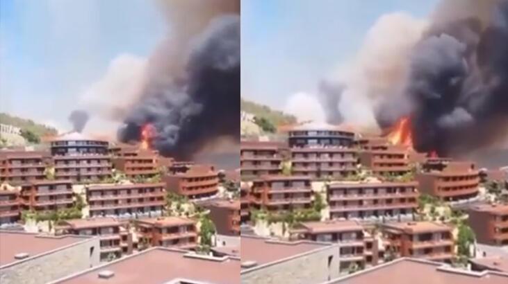  Bodrum'da orman yangını lüks otele sıçradı!