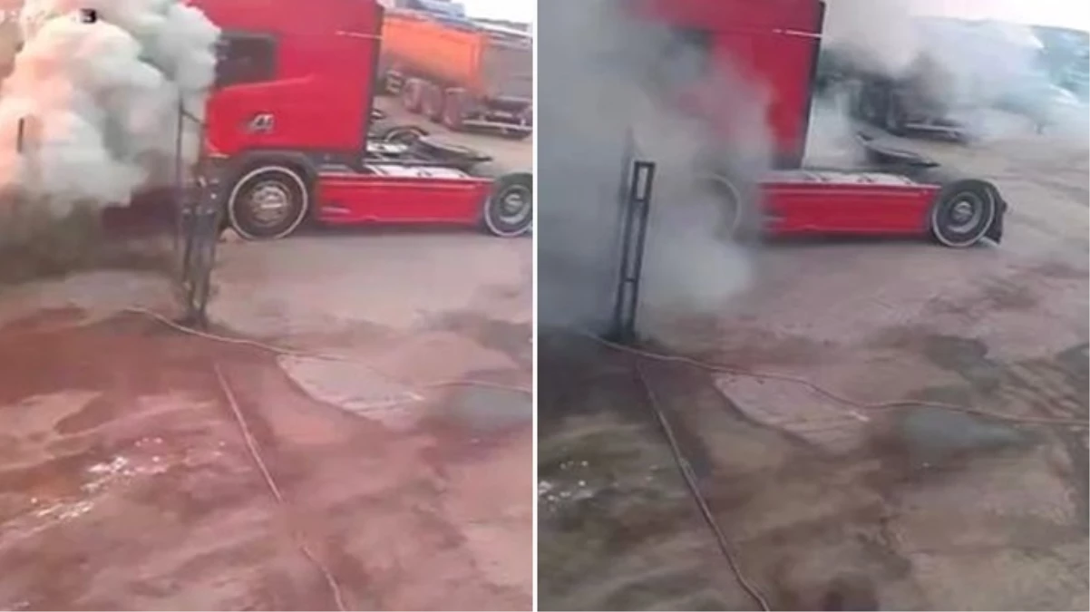1 kişinin öldüğü Ataşehir'deki tanker patlamasının görüntüsü ortaya çıktı