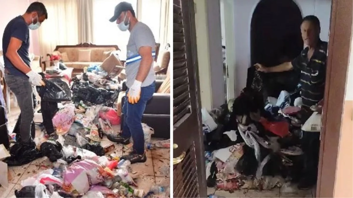 Adana'da bir daireden 20 ton çöp çıkarıldı, ev sahibi 