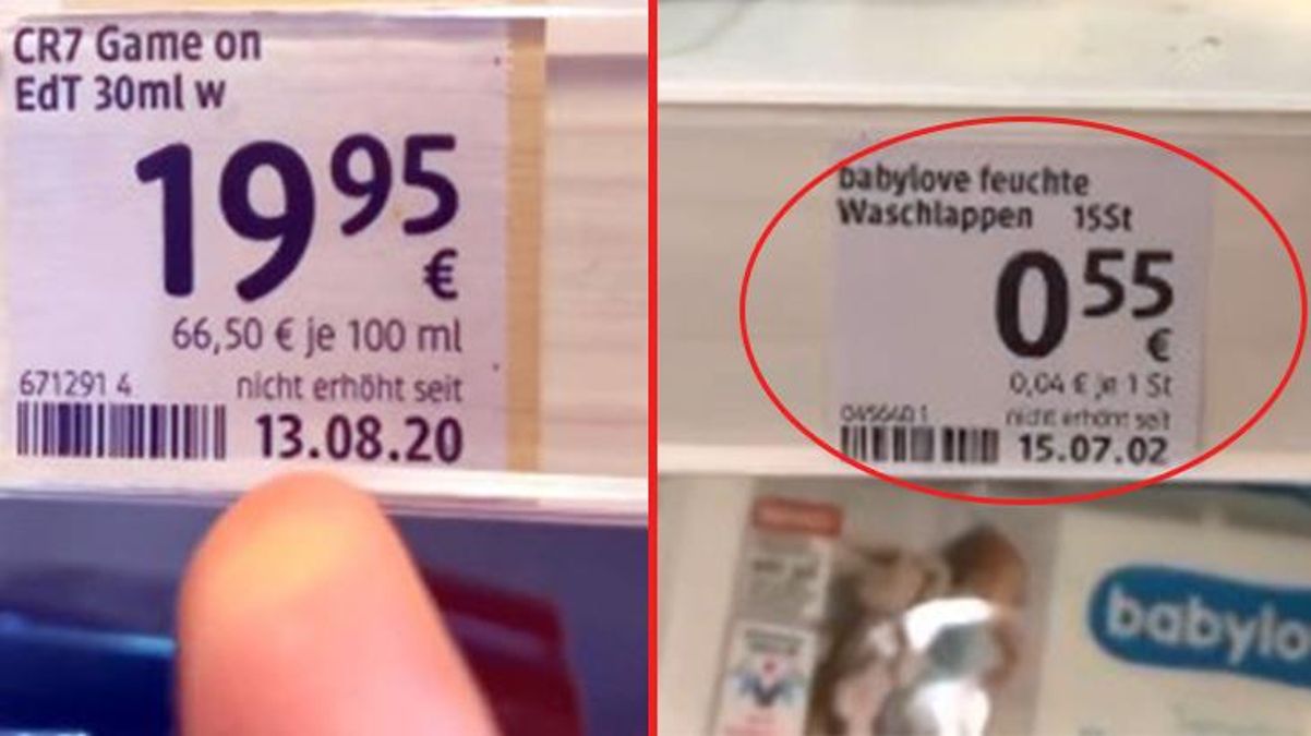 Almanya'da bir markette çekilen video viral oldu! 21 yıldır zam gelmeyen ürün bile var
