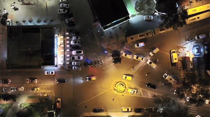 Bursa'da 'drone' destekli asayiş uygulaması