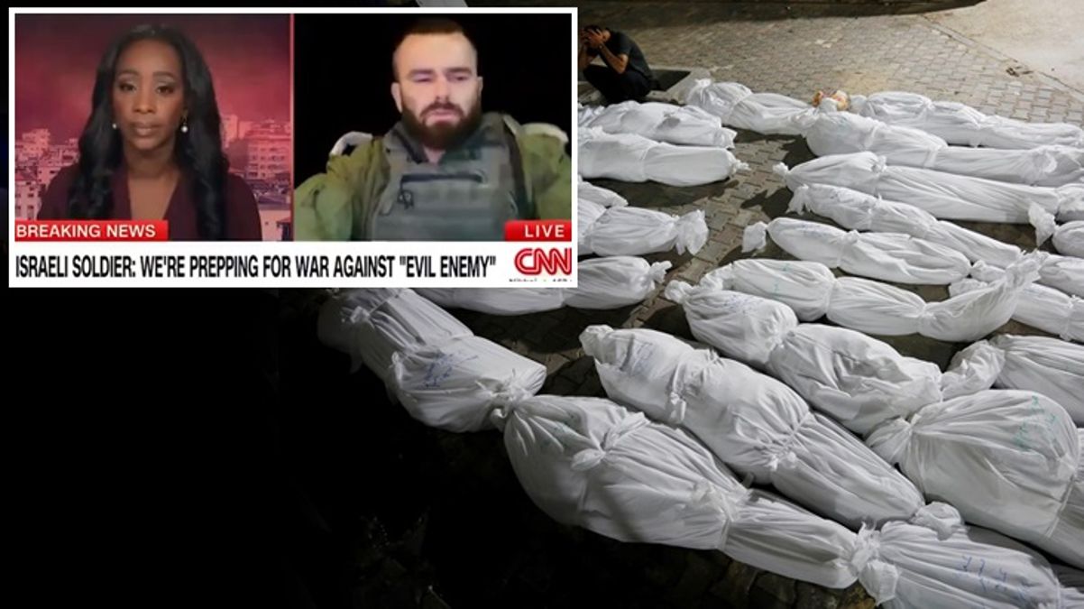 CNN yayınına bağlanan İsrailli subay: Savaş sadece Hamas'la değil, tüm sivillerle