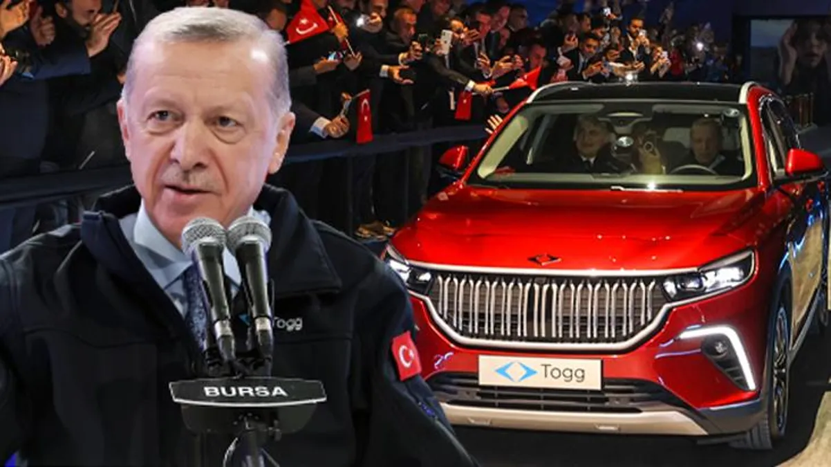 Cumhurbaşkanı Erdoğan'ın TOGG törenindeki 