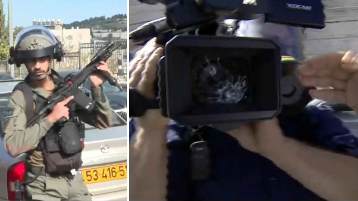 Gazze'de katliam, Kudüs'te zulüm! İsrail askerleri Türk gazetecilerin kamerasını kırdı
