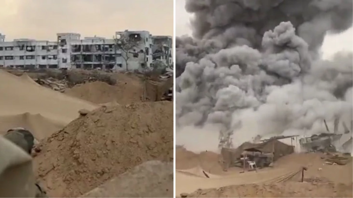 İsrail ordusu, Gazze'deki parlamento binasını patlatarak yıktı