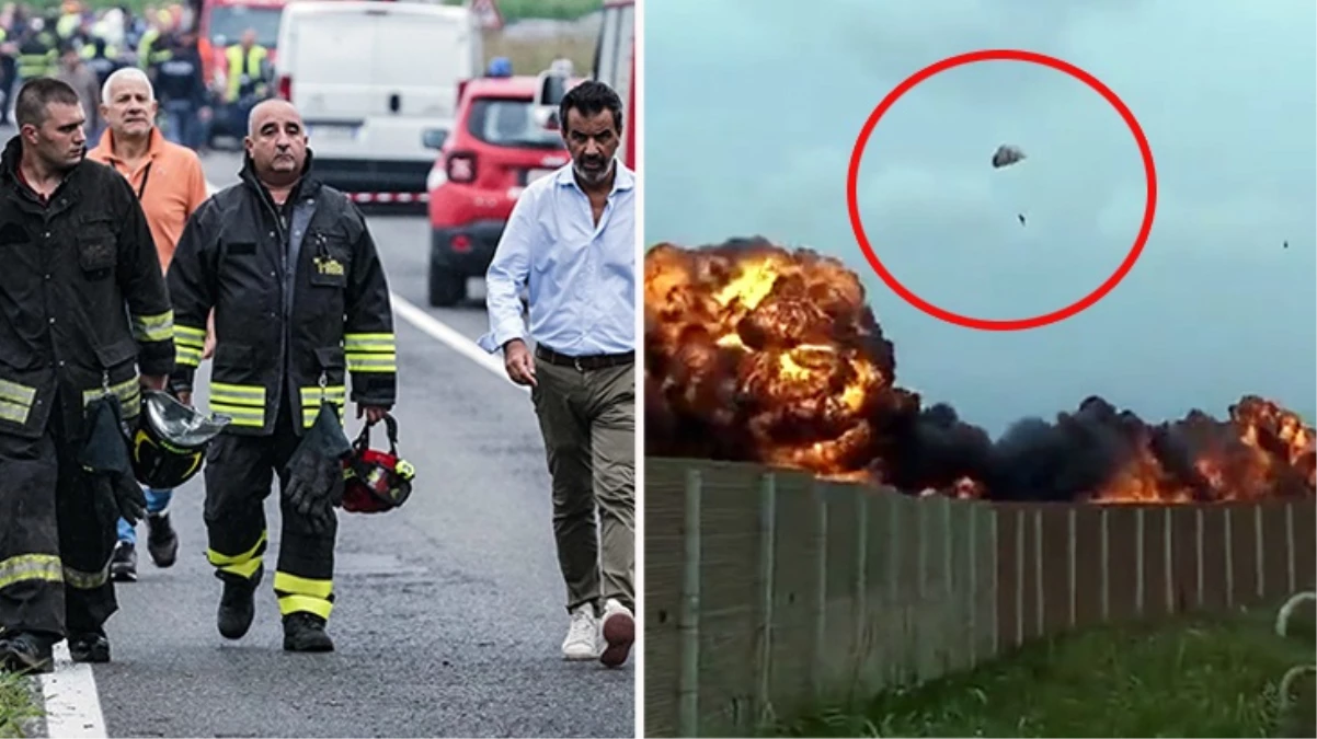 İtalya'da Hava Kuvvetleri Akrobasi Timi uçağı düştü: 1 çocuk hayatını kaybetti