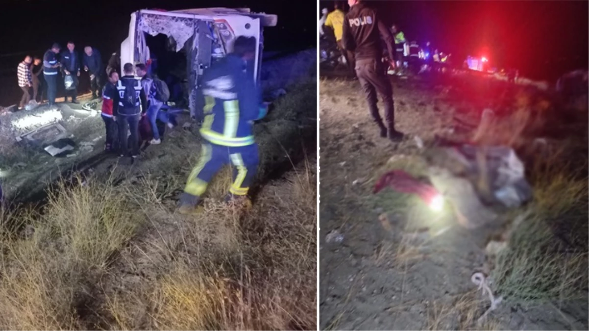 Kaçak göçmenleri taşıyan midibüs şarampole yuvarlandı! 5 kişi hayatını kaybetti