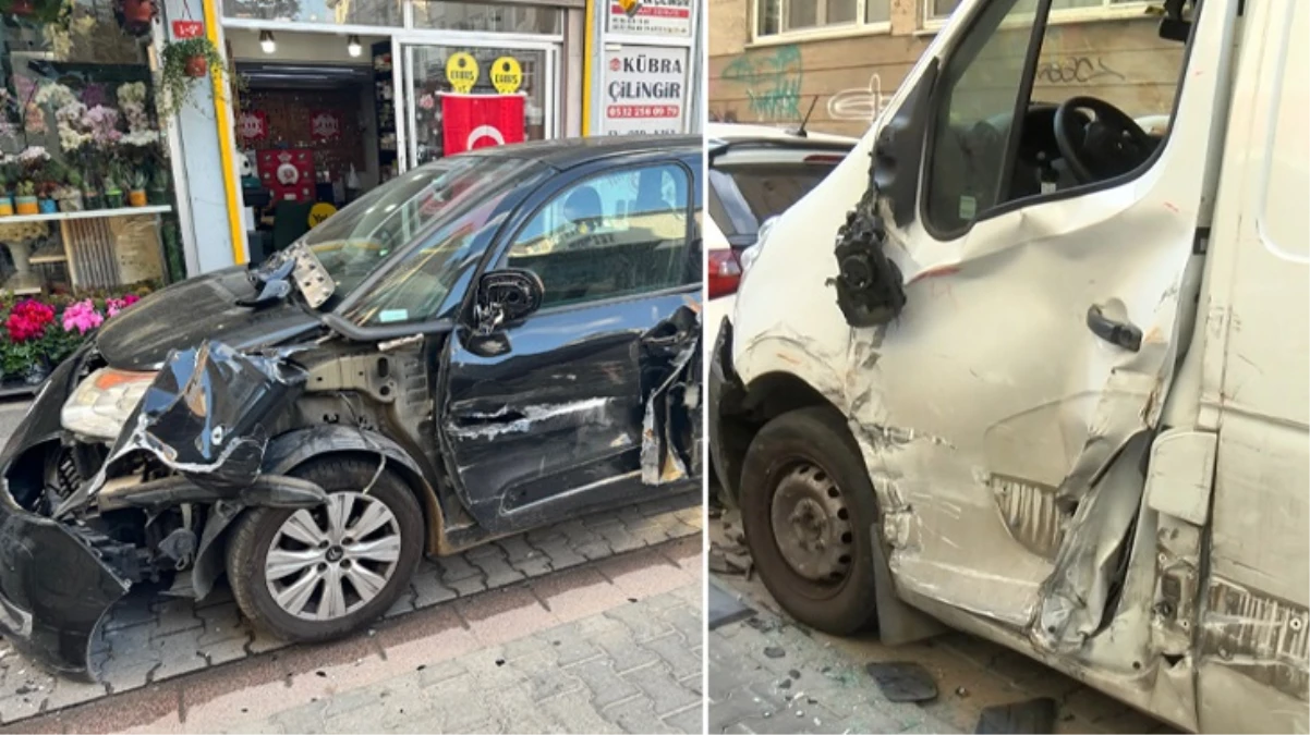 Kadıköy sokaklarında hızla ilerleyen tır, 20 aracı hurdaya çevirdi