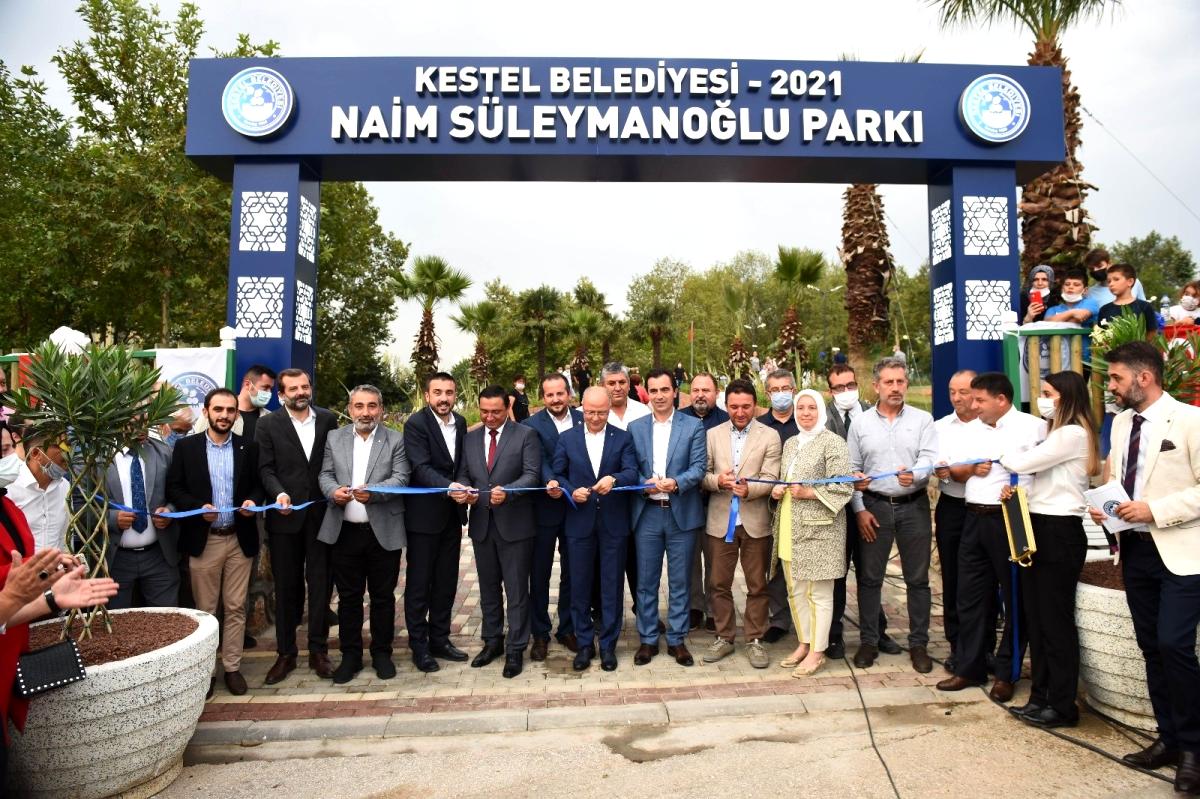 Kestel'de Naim Süleymanoğlu Parkı hizmete açıldı