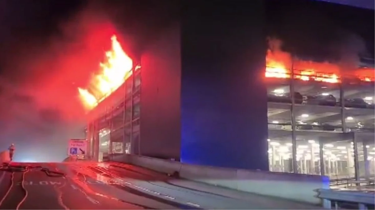Londra Luton Havaalanı'nda yangın: 1200 araç hasar gördü