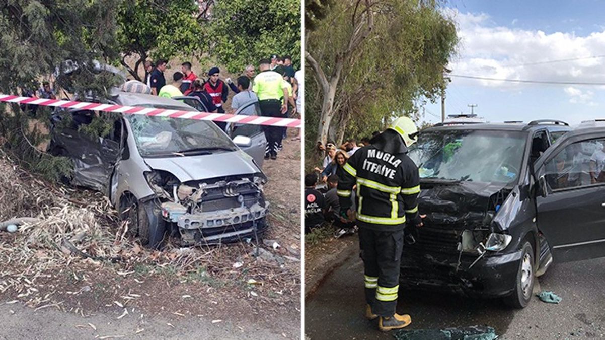 Muğla'da VİP minibüs ile otomobil çarpıştı: 5 ölü, 1 ağır yaralı