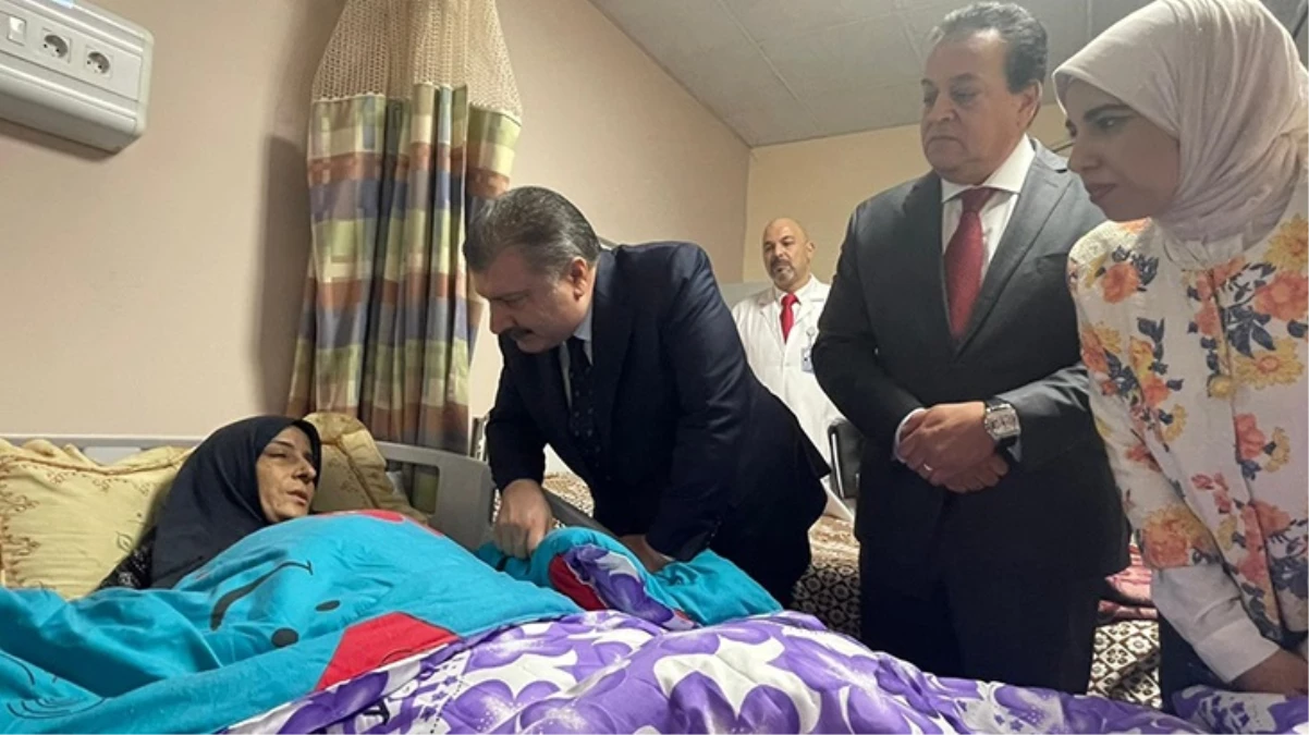 Sağlık Bakanı Fahrettin Koca'nın, İsrail'in katliamından sağ çıkan kadınla diyaloğu duygulandırdı