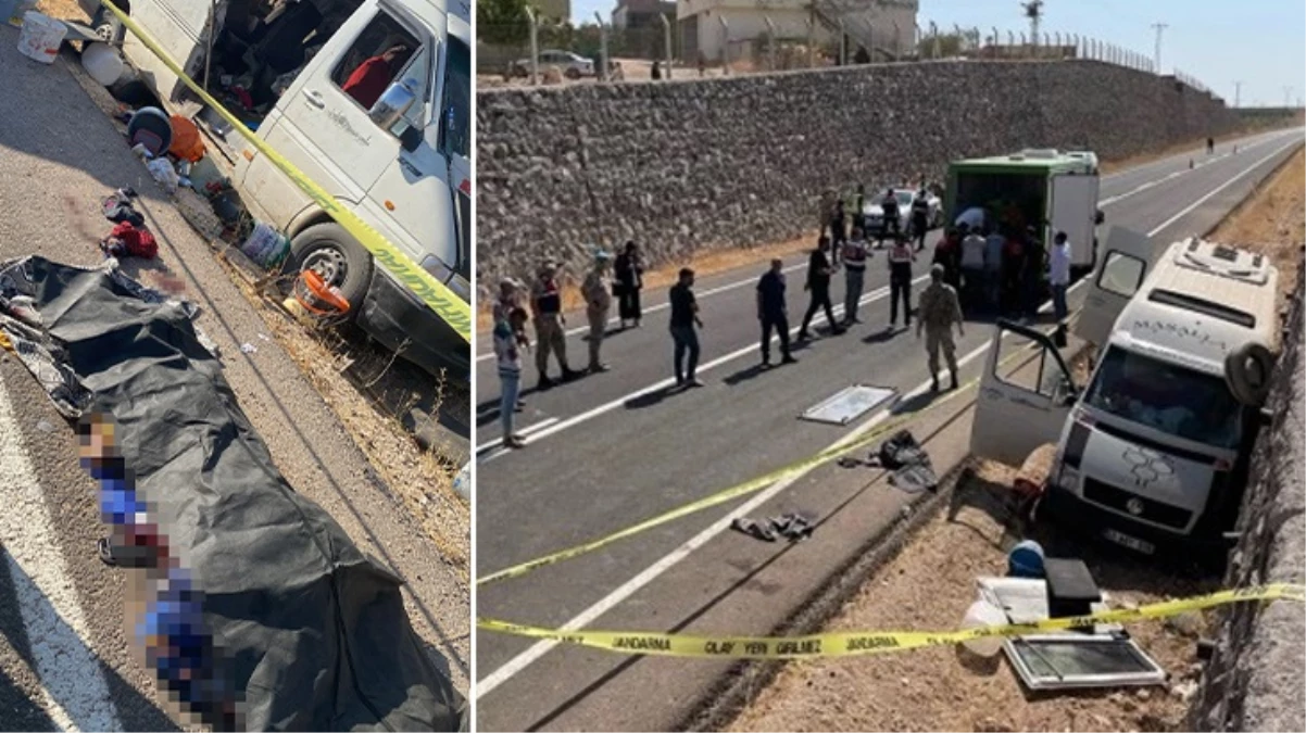 Şanlıurfa'da tarım işçilerini taşıyan minibüs duvara çarptı: 3 ölü, 17 yaralı
