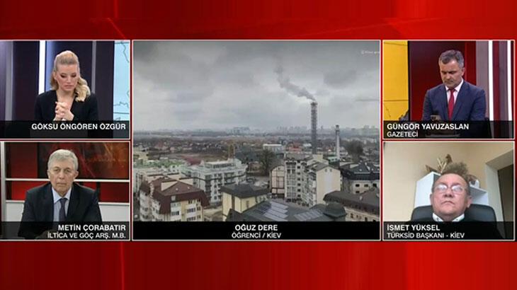 Canlı yayında Kiev'e bombardıman