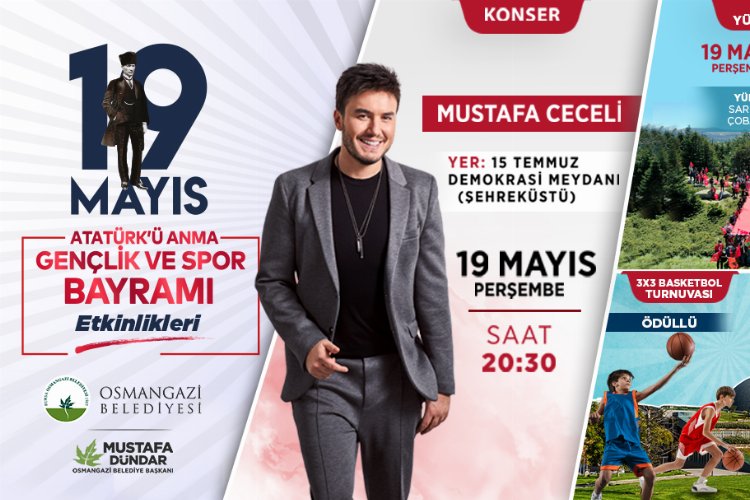 19 Mayıs coşkusu Bursa Osmangazi’de zirve yapacak!