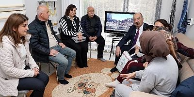 Başkan Türkyılmaz’dan Bursa Mudanya’ya yerleşen depremzedelere ziyaret
