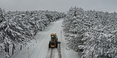 Bursa Büyükşehir'den karla kesintisiz mücadele