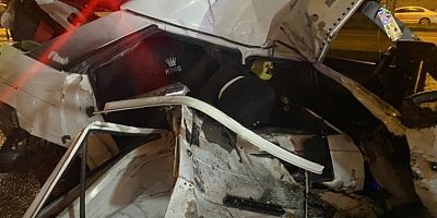 Bursa'da gece yarısı korkutan kaza! Kamyon ile otomobil çarpıştı : 2 yaralı