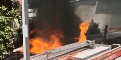 Bursa'da yeni aldığı otomobil alev alev yandı!