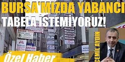 'Bursa'mızda Türkçe tabela istiyoruz'