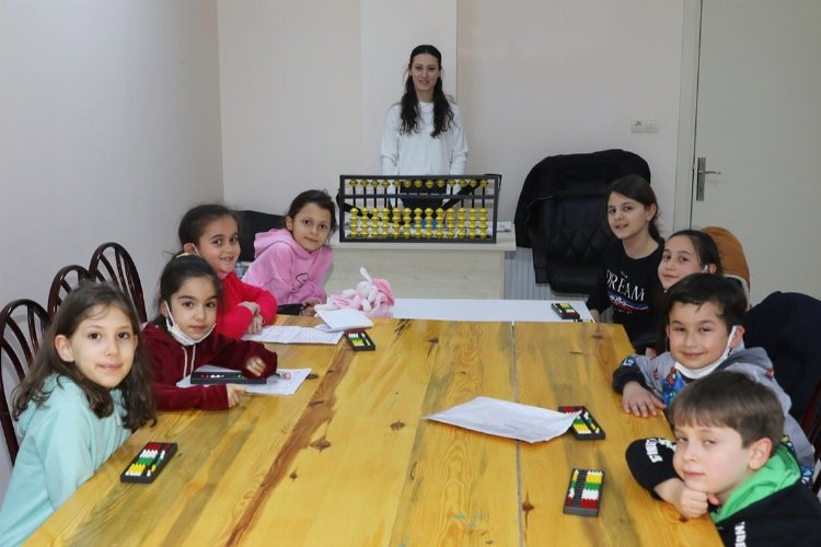 Bursa Mudanya'da çocuklara ücretsiz mental aritmetik