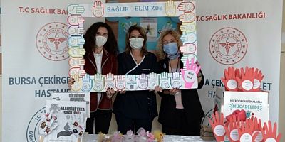 Bursa Osmangazi'de kursiyerlerden sağlık personeline organik sabun
