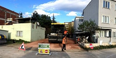 Bursa Yunuseli'nde sokaklar sıcak asfaltla kaplandı