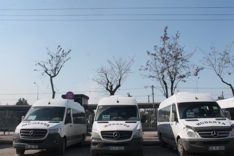Bursa'da Mudanya minibüsçüleri çözüm arıyor! 