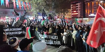 Bursalılar Filistin için sokaklarda
