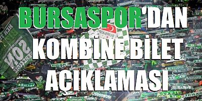 Bursaspor'dan kombine bilet açıklaması