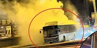 Diyarbakır'da yolcu otobüsü alev alev yandı