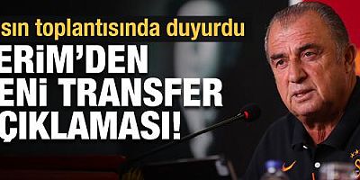 Fatih Terim'den transfer açıklaması!