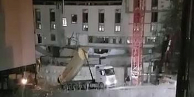İstanbul'da tedbir amaçlı boşaltılan 3 katlı üniversite binası çöktü