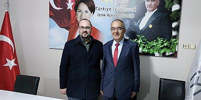 Yeniçeri İznik İyi Parti İlçe Başkanı Av. Mustafa Küçük’ü Ziyaret Etti 