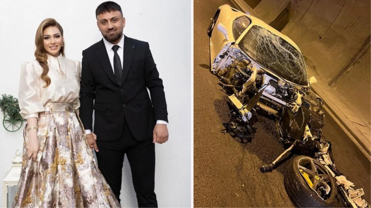 Ünal Turan ve şarkıcı Ceylan Koynat tünelde hız denemesi yaparken kaza yaptı