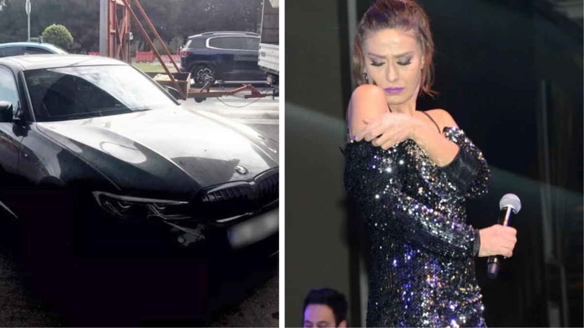 Ünlü şarkıcı Yıldız Tilbe polis aracına çarptı