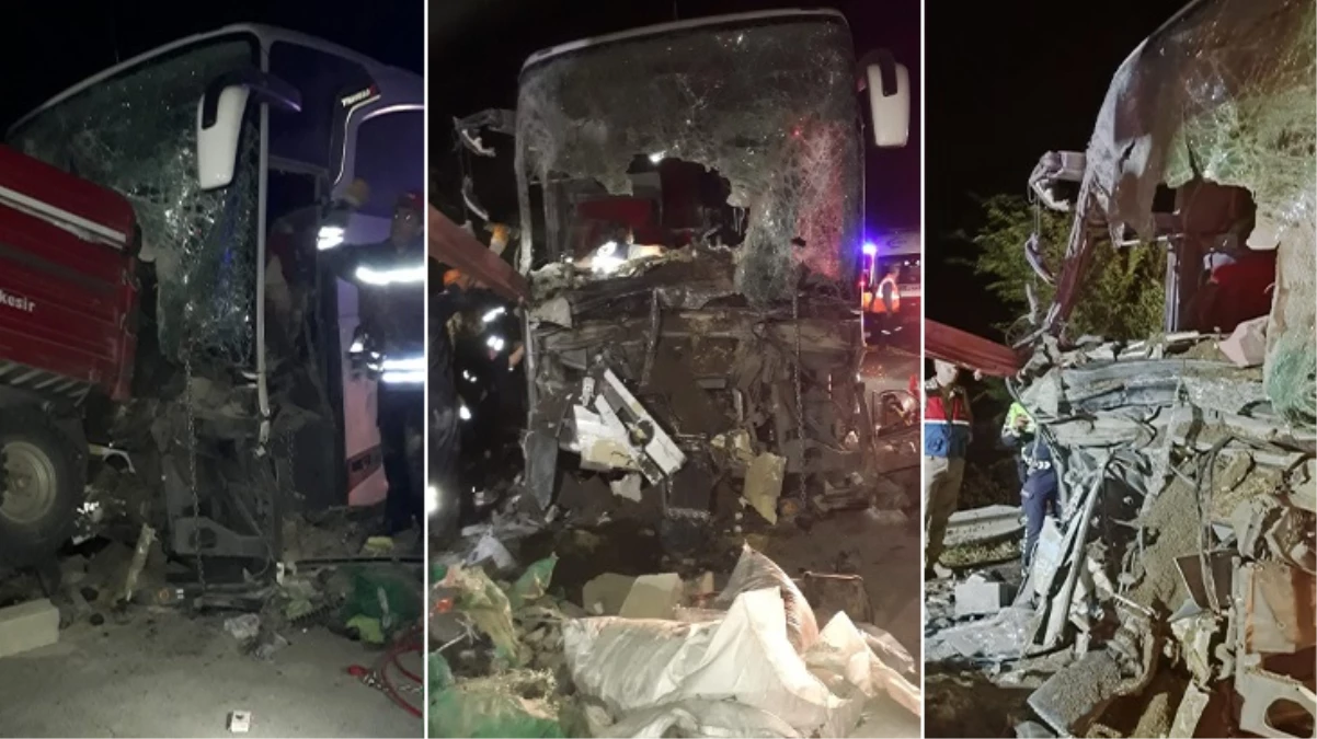 Yolcu otobüsü traktöre çarptı; ortalık savaş alanında döndü: 2 ölü, 14 yaralı