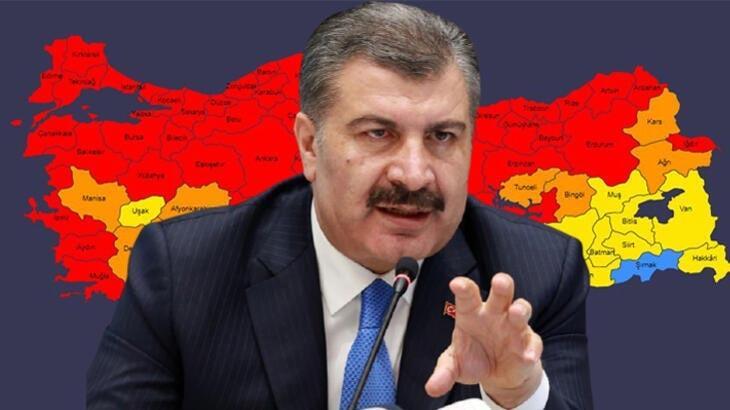  Haftalık vaka haritası güncellendi! İşte durumu iyi ve kötü olan iller...