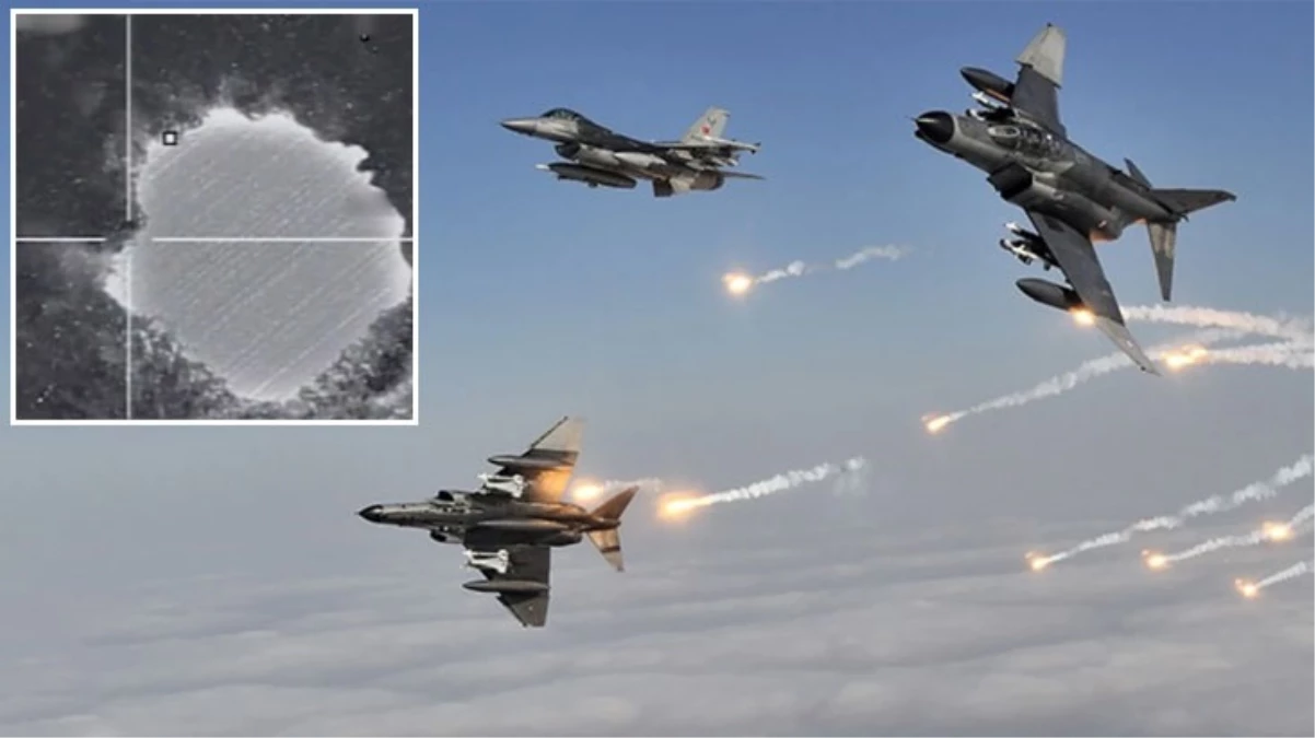 16 hedef yerle bir edildi! MSB, Irak'ın kuzeyine düzenlenen hava harekatının görüntülerini paylaştı