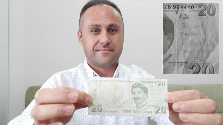 20 TL'nin üzerindeki not duygulandırdı! Şimdi her yerde onu arıyor