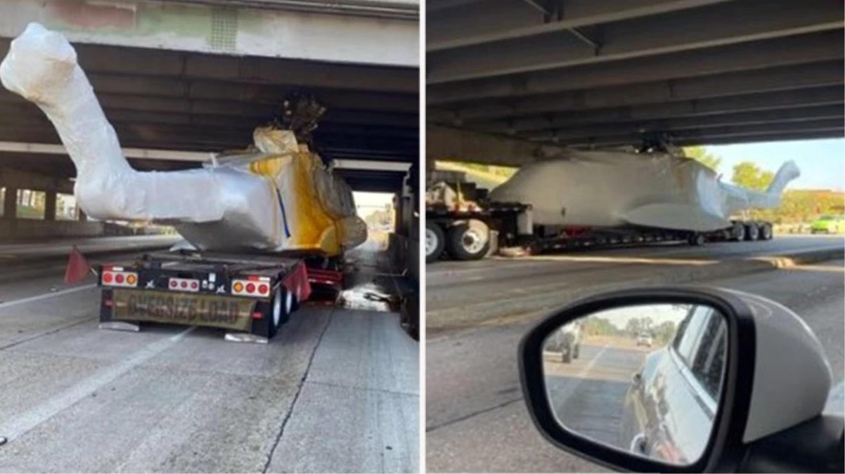 30 milyon dolarlık düğün helikopteri, köprüye sıkıştı