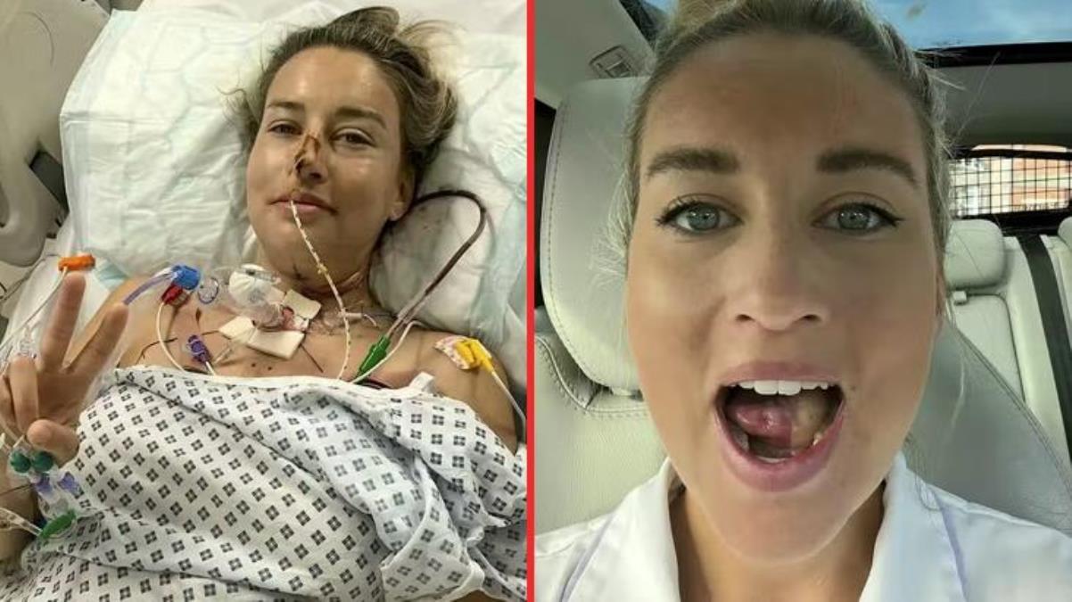 Ağız kanseri olan kızın dilini bacağındaki kasık etiyle onardılar