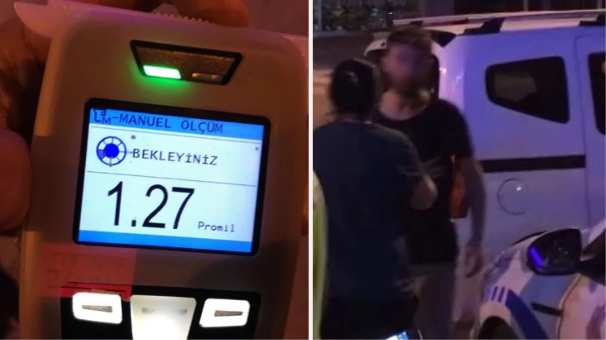 Alkollü sürücü, kendisini görüntüleyen basın mensubuna tehditlerde bulundu