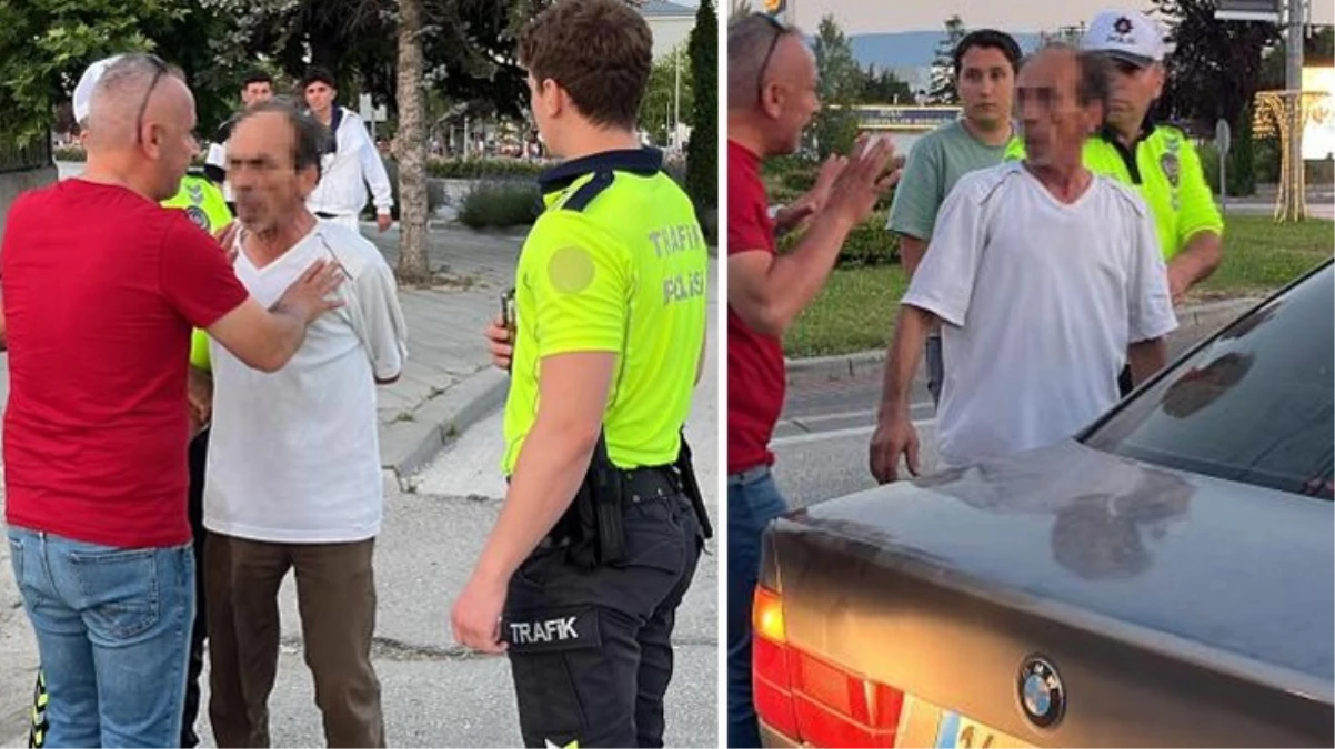 Alkollü sürücü yol kenarına tuvaletini yaparken yakalandı! Ehliyetine el konuldu