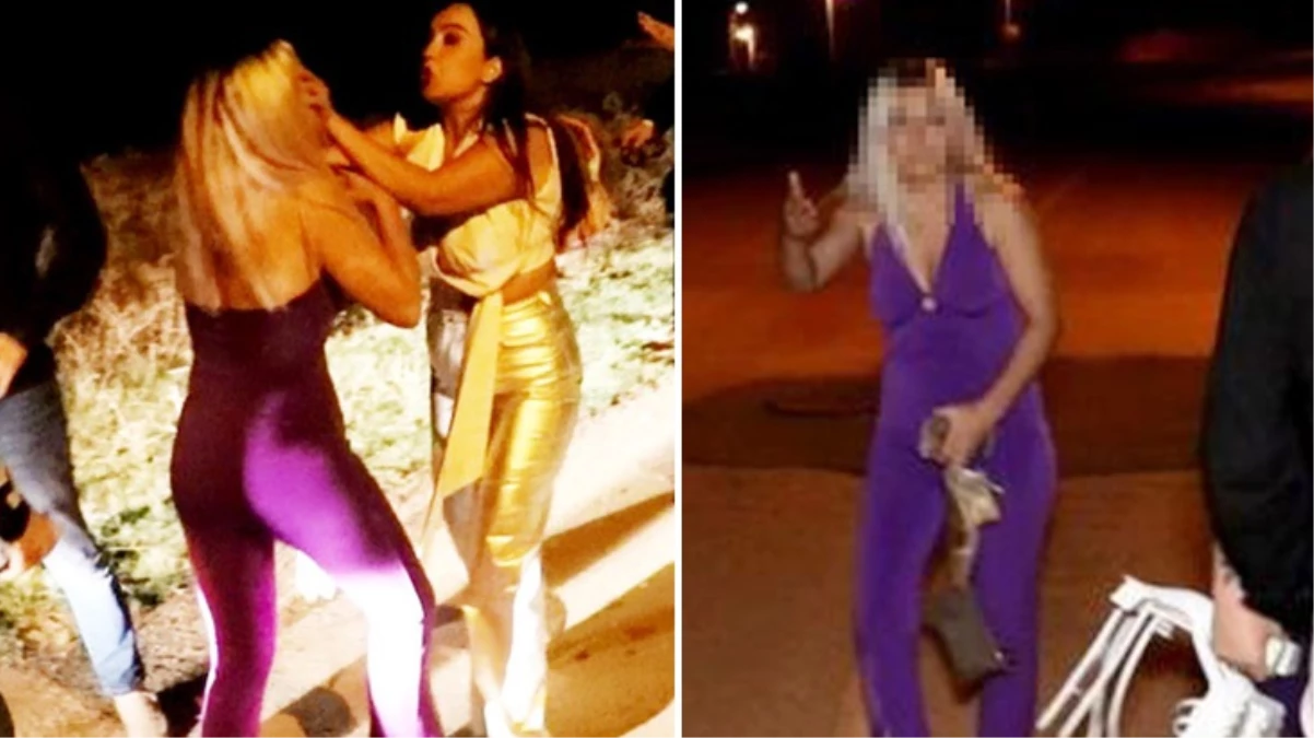 Alkolü fazla kaçıran kadınlar, yaptıkları kazayı umursamadan polise saldırdı