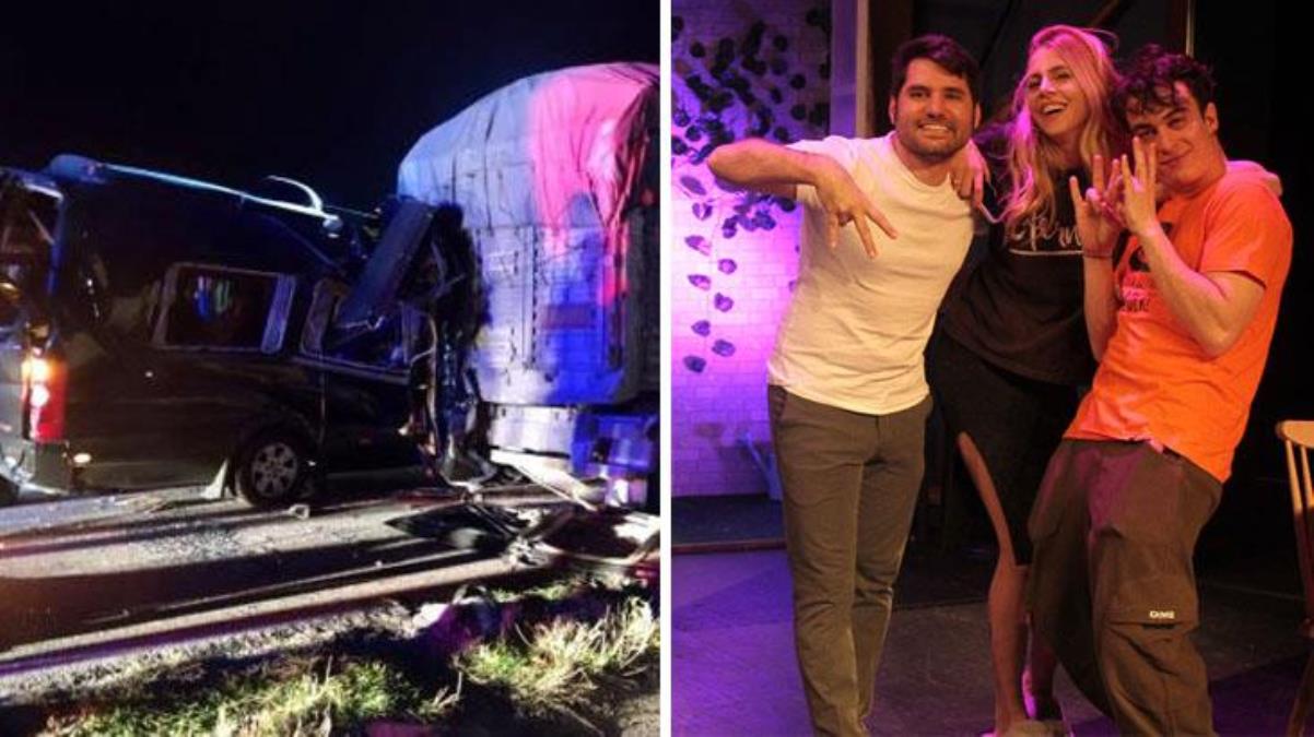 Amasya'da tiyatro oyuncularını taşıyan minibüs tıra çarptı: 3 ölü, 9 yaralı