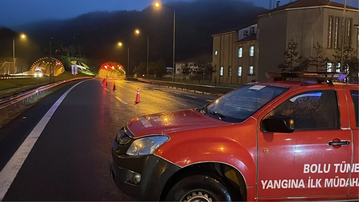 Anadolu Otoyolu Bolu Dağı Tüneli İstanbul yönü heyelan riski nedeniyle kapatıldı