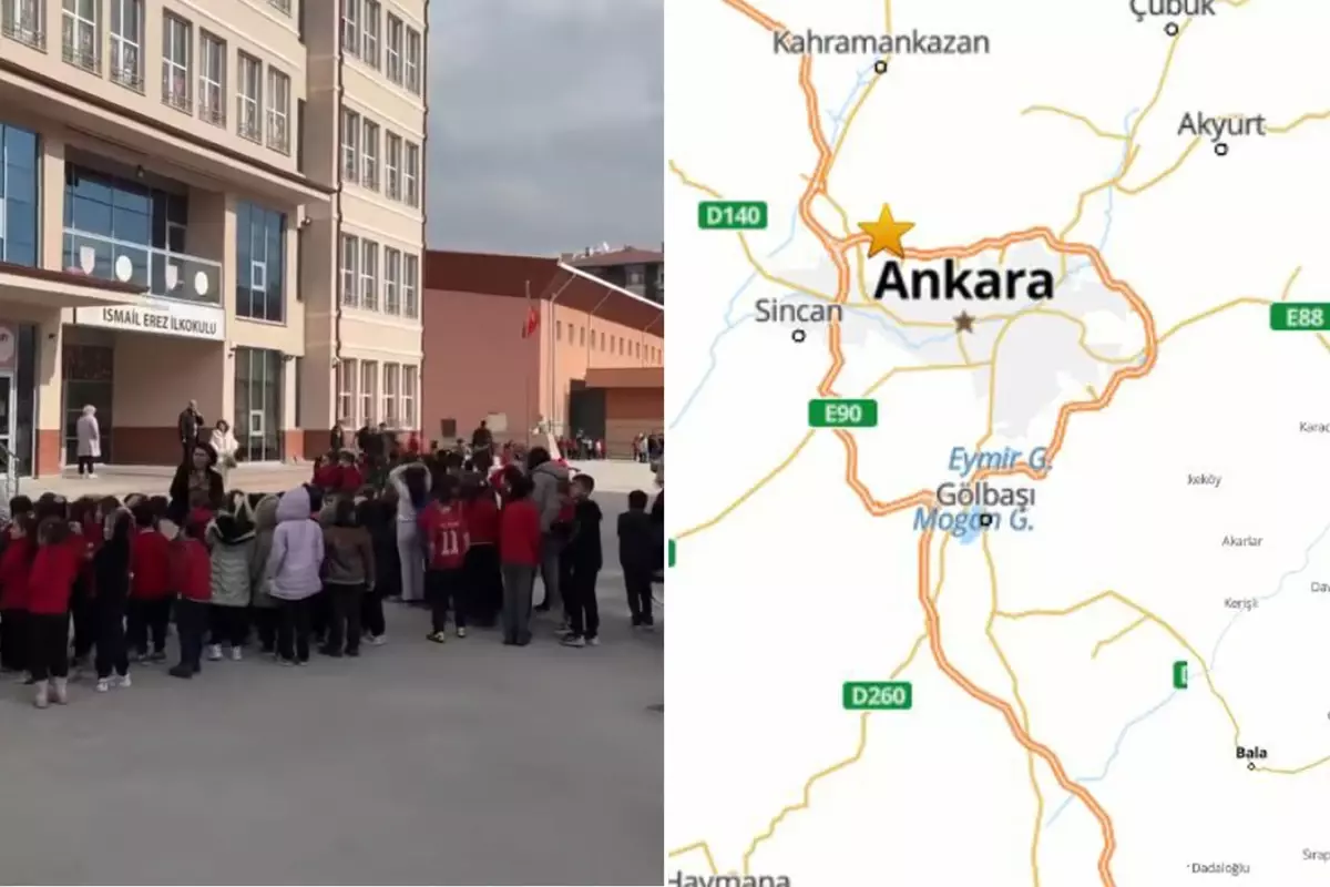 Ankara'da korkutan deprem