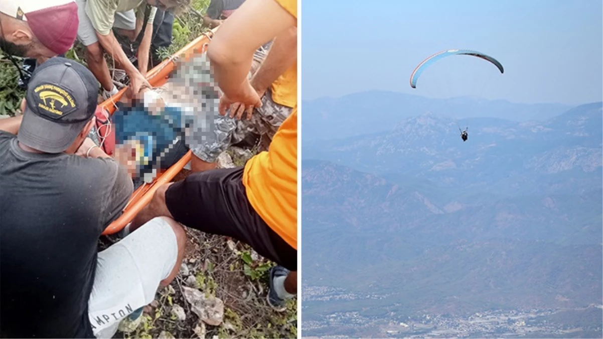 Antalya'da yamaç paraşütü yapan 2 kişi ağaçlık alana düştü: 1 ölü, 1 yaralı