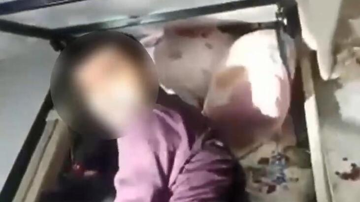 Aranan şahıs saklandığı bazanın altında yakalandı